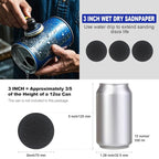 133 PCS Sanding Disc Drill Polishing Kit Sanding Attachment, 3 Inch Wet Dry - Image 4