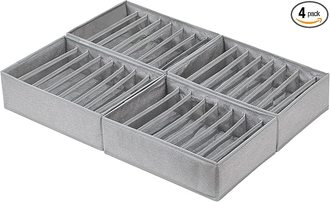 Qozary 4 Pack Drawer Organizers by Qozary