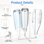 Water Bottle Drying Rack, Collapsible Bottle Rack Dryer, Stainless Steel Baby - Image 4
