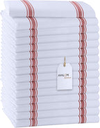 Dish Towels Set Size 15x25 Inch, 100% Cotton Soft & Absorbent Linen Kitchen by Avalon+Kitchen