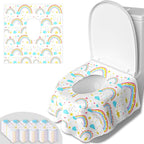 50 PCS Disposable Toilet Seat Covers, Extra Large Portable Potty Seat Covers by Peyazoco