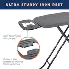 Ironing Board with Iron Rest, Iron Board with 3 Layers Extra Thick Cover - Image 4