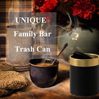 Mini Trash Can with Lid, Metal Small Tiny Mini Trash Bin Can, Mini Countertop - Image 3