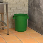 20 Gallon Green Round Commercial Trash Can - Image 4