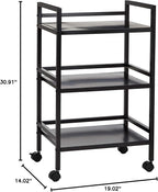 Amazon Basics 3-Tier Metal Rolling Cart - Image 8