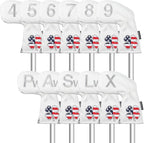 CRAFTSMAN GOLF 11pcs /Set USA US Flag Clover Leather Left Right Black White - Image 6