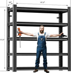 78" H 47.2" Wide 4 Piecees Garage Shelving, Thickened Heavy Duty Metal Shelving - Image 2