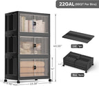Jalove 88QT Plastic Storage Bins - Image 2