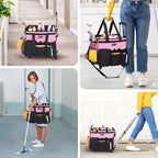 Large Rolling Cleaning Caddy Bag - Image 6
