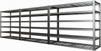 65" W Garage Shelving Heavy Duty, 6 Tier Garage Shelves, Adjustable Storage by PMKES