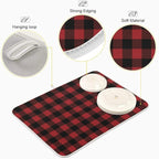 Red and Black Buffalo Plaid Dish Drying Mat 16x18 - Image 4