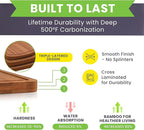 Bamboo Wooden Cutting Board Set of 3 - Image 3