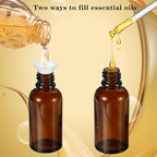 10ML Roller Bottles for Essential Oil, 4 Pack Empty Amber Glass Roller Bottle - Image 5