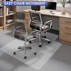 Kuyal Office Chair Mat for Carpet, 2 Pack 45x53 Clear Heavy Duty Computer Chair - Image 6