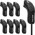 mytag 8PCS Golf Hybrid Iron Covers Set, Knit Hybrid Head Covers, Fits Cobra T - Image 7