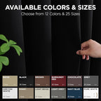 Joydeco Blackout Door Curtain for Doorway Privacy 72 Inches Long, Grommet - Image 7