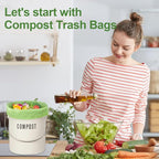 100% Compostable 1.6 Gallon Trash Bags, 6 Liter - Image 6