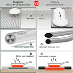 Surpahs Over Sink Foldable Multipurpose Roll-Up Dish Drying Rack, Silicone - Image 5