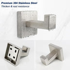 NearMoon Bath Towel Hooks -SUS304 Stainless Steel Square Clothes Robe Hooks - Image 3