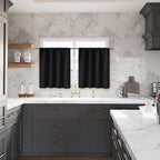BGment Black Blackout Curtains 40 Inch Long - Image 2