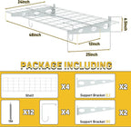 Ultrawall Garage Wall Shelves, 2 x 4 ft Wall Mounted Storage Shelves, Heavy - Image 2