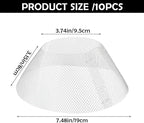 10 Pcs Round Range Hood Filters Filter Replacement Grease Net - Image 2