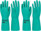 PACIFIC PPE 2 Pairs Nitrile Chemical Resistant Gloves, Resist Strong Acid by PACIFICPPE