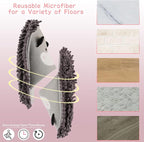 Cartoon Dog Mop Slippers Microfiber Clean Dusting Slippers Detachable Mopping - Image 4