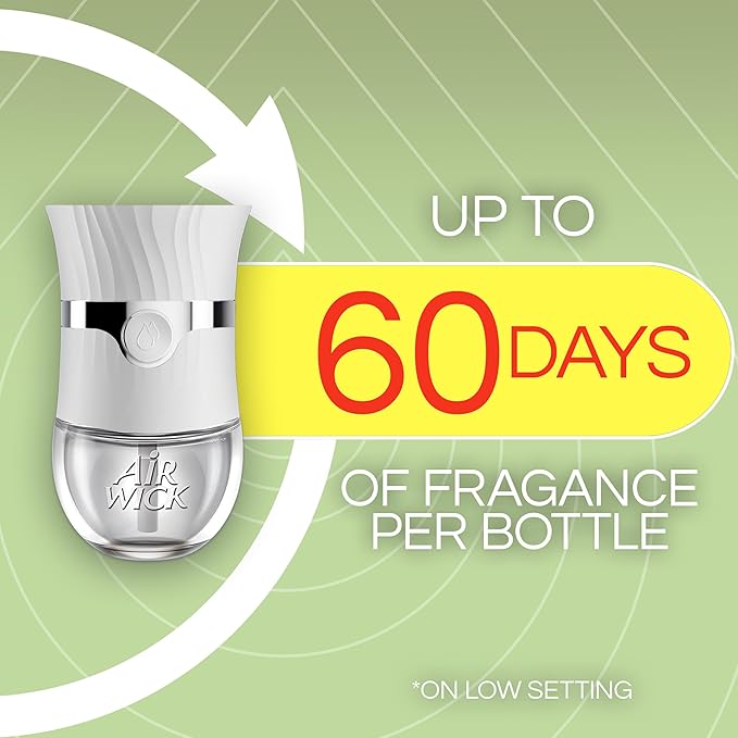Air Wick Plug in Scented Oil Refill, Fresh Linen, Air Freshener, Essential Oils - Image 2