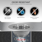 3 in 1 Kitchen Sink Drain Strainer Stopper, Stainless Steel Pop Up Sink Stopper - Image 3