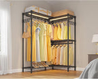 VIPEK L4L Portable Closet with Dimmable LED Lights, L Shaped Clothes Rack - Image 3