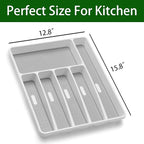 Silverware Organizer Utensil Organizer Holder Kitchen Drawer Organizer Plastic - Image 3