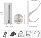 Stick on Hooks for Hanging, Extra Sticky 6KG, Coat Hook on Door for Towel Coat - Image 3