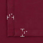 BGment Burgundy Blackout Curtains 90 Inch Long - Image 6