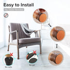 24PCS Upgraded Silicone Chair Leg Floor Protectors - Image 5