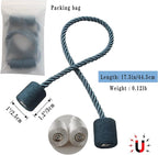 Magnetic Curtain Tiebacks 4 Pack Blue Curtain Rope Tieback Curtain Holders - Image 2