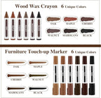 Dual Tip Furniture Markers Touch Up, Upgrade 13 Pcs Wood Markers Furniture - Image 2