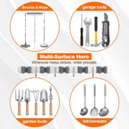 Broom Holder Wall Mount, Mop and Broom Organizer Broom Hanger Storage Tool - Image 2