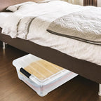25 L Plastic Sturdy Rolling Under Bed Storage Container Bins, 4 Packs - Image 3
