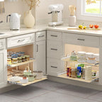 ROOMTEC 2 Tier Individual Pull Out Cabinet Organizer 25½"W x 21½"D, Slide Out - Image 6