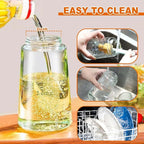 2-in-1 Glass Oil Dispenser & Sprayer - 16oz/470ml Leakproof Bottle - Image 5