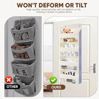 QINGUANG Over The Door Organizer, Hanging Organization and Storage, Behind Door - Image 5