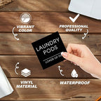 Modern Minimalist Laundry and Cleaning Sticker Labels - Image 3