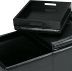 SIMPLIHOME Avalon 42 inch Wide Contemporary Rectangle Storage Ottoman in - Image 9