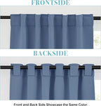 RYB HOME Blackout Curtains for Bathroom, Room Darkening Small Window Decor - Image 3