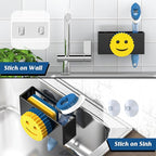 Sponge Holder for Kitchen Sink, Smiley Face Sink Caddy, Sponge Holder Stainless - Image 5