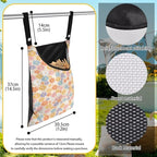 2 Pcs Flower Clothes Pin Hanging Bag, Clothespin Bag Organizer Clothes Pin Bag - Image 6
