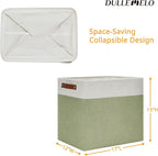 DULLEMELO Large Storage Basket 17"x12"x15", Fabric Storage Organizer Basket - Image 2