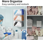 HIIMIEI Glove Holder for Wall Mount: Magnetic Gloves Box Holder, Acrylic - Image 2