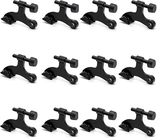12 Pack Hinge Pin Black Door Stopper, Adjustable Heavy Duty Hinge Pin Door Stop by SUNTAI
